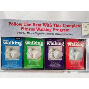 Fitness Walking Beginner Intermediate to Expert Exercise Cassette Tape Box Set